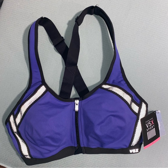 NWT VSX Victoria’s Secret Sports Bra 34B In a Flash Reflective Print - Picture 5 of 7